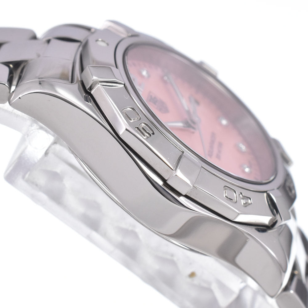 TAG HEUER Aqua racer WAF141A 10P diamond Pink shell Dial Quartz Ladies
 Watch R#149299