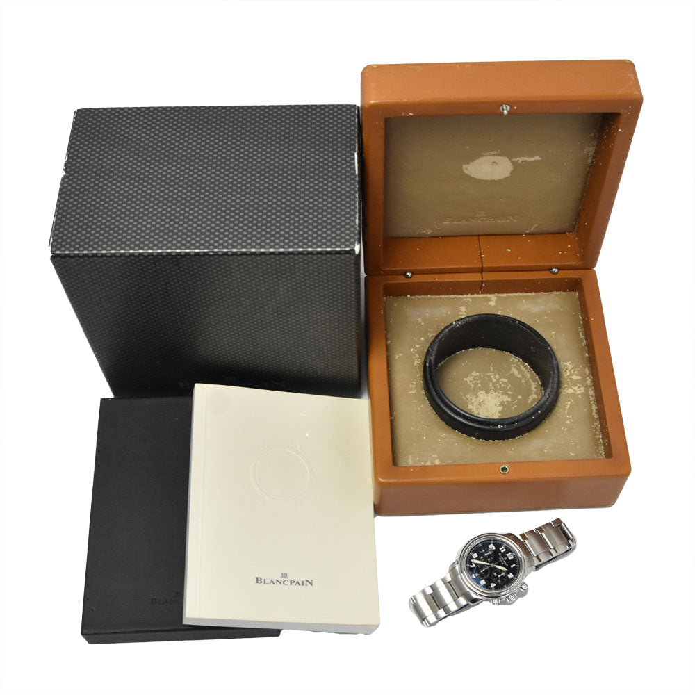 Blancpain Leman flyback 2185F-1130-71 Chronograph black Dial Automatic Men's
 Watch R#149301