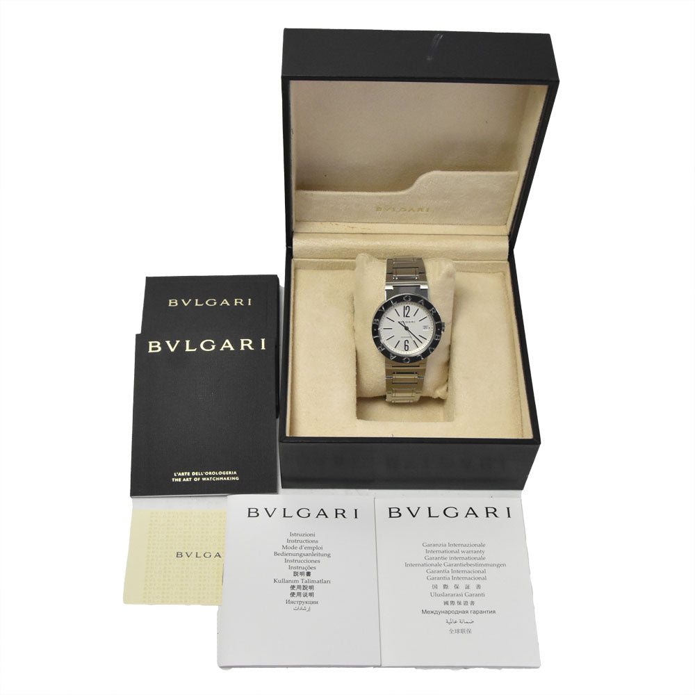 BVLGARI Bvlgari Bvlgari BB38WSSD Date Silver Dial Automatic Men's
 Watch A#149307