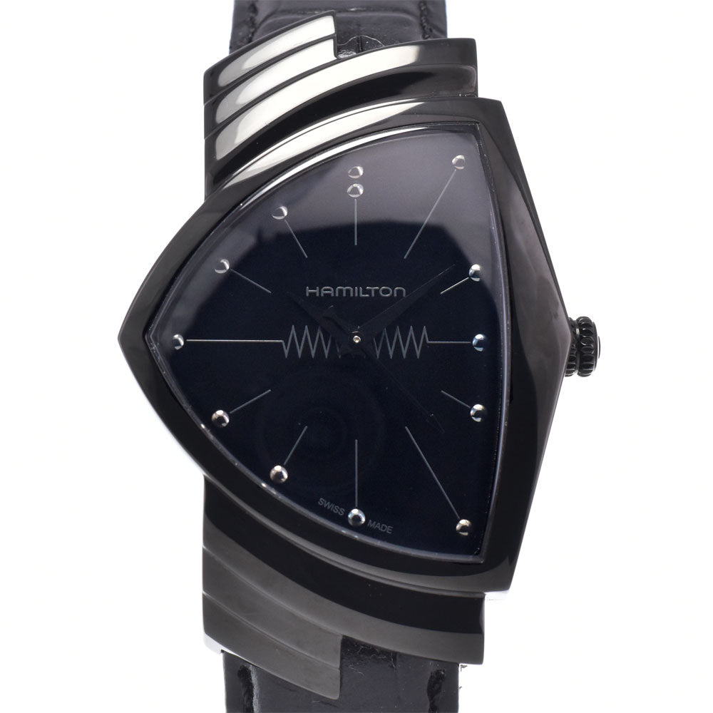HAMILTON Ventura H244010 black Dial Quartz Men's
 Watch R#149308