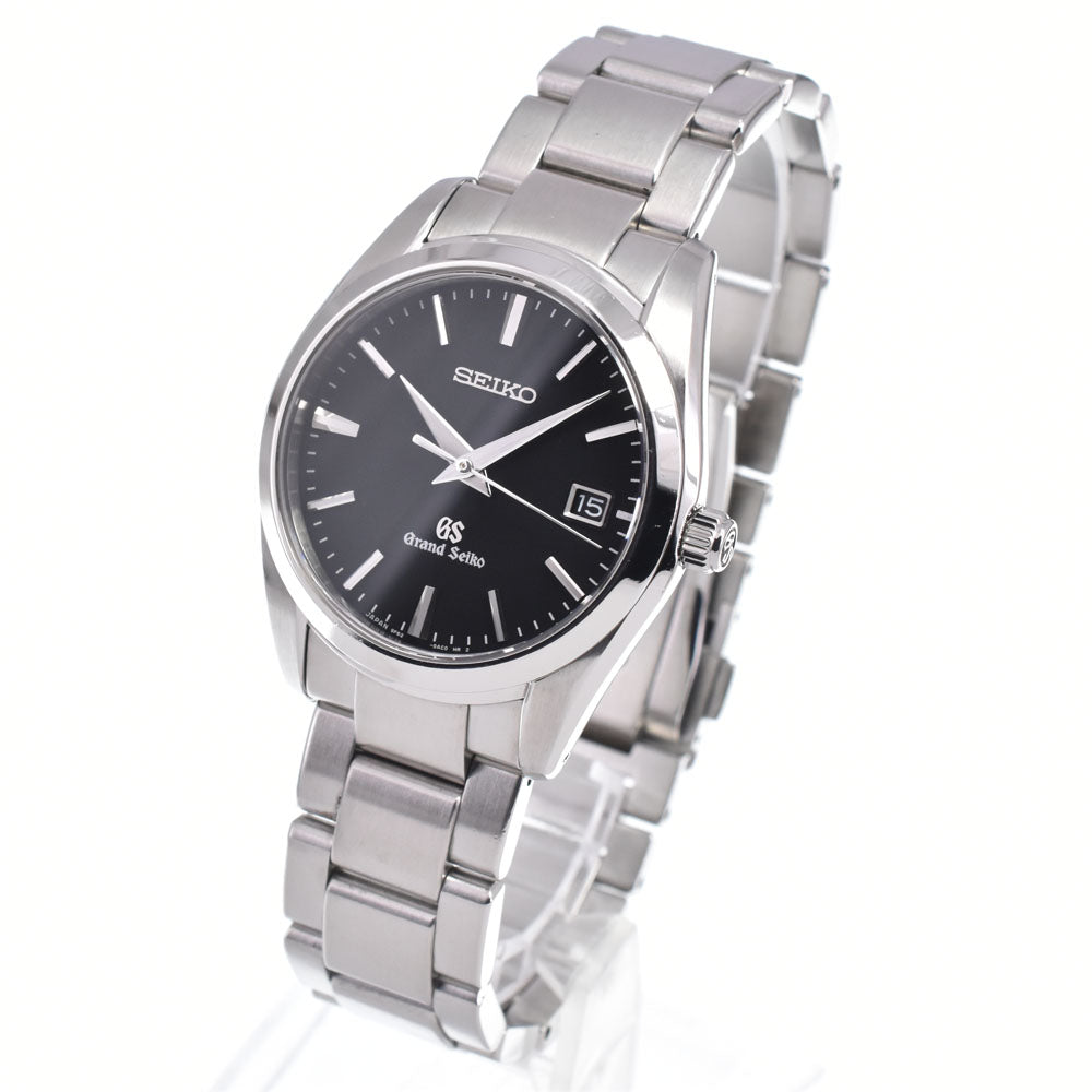 SEIKO Grand Seiko 9F62-0AB0 Date black Dial Quartz Men's
 Watch Q#149310