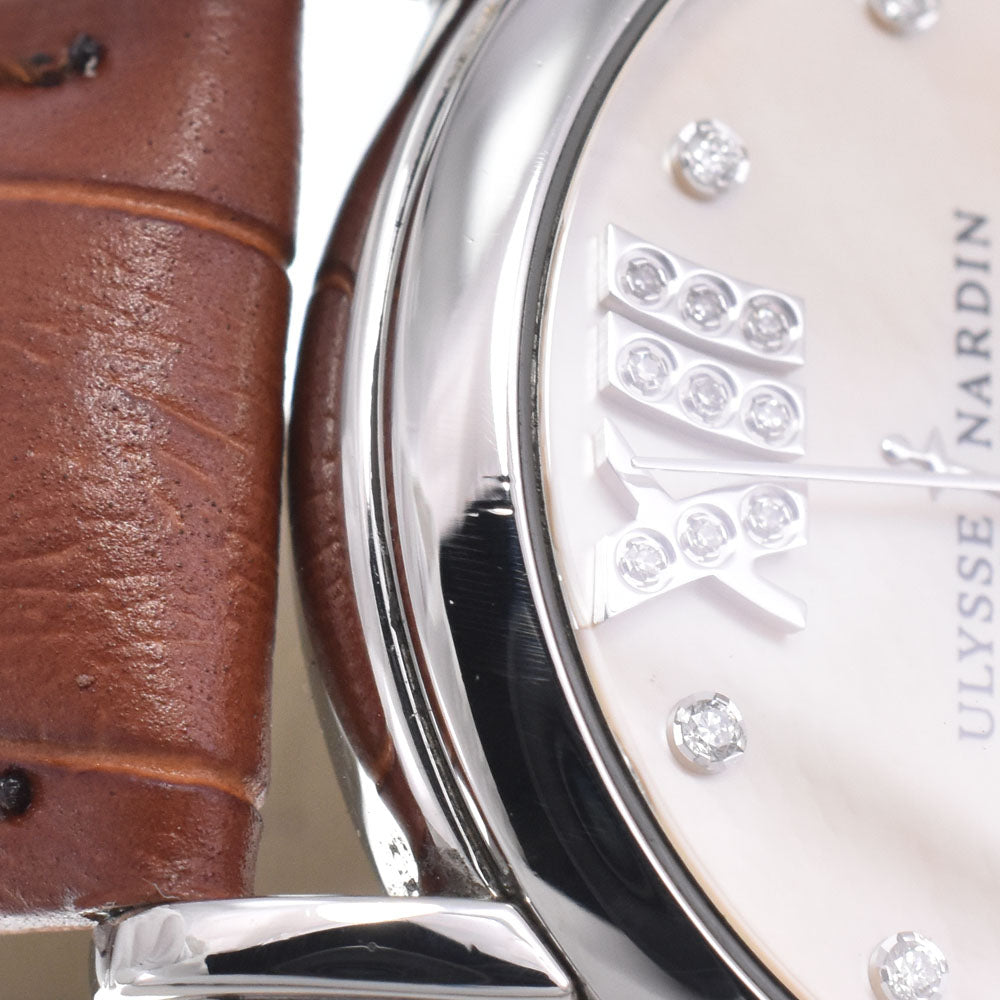 with paper Ulysse Nardin San Marco 133-88-9 diamond Yellow shell Dial Automatic Ladies
 Watch Q#149311