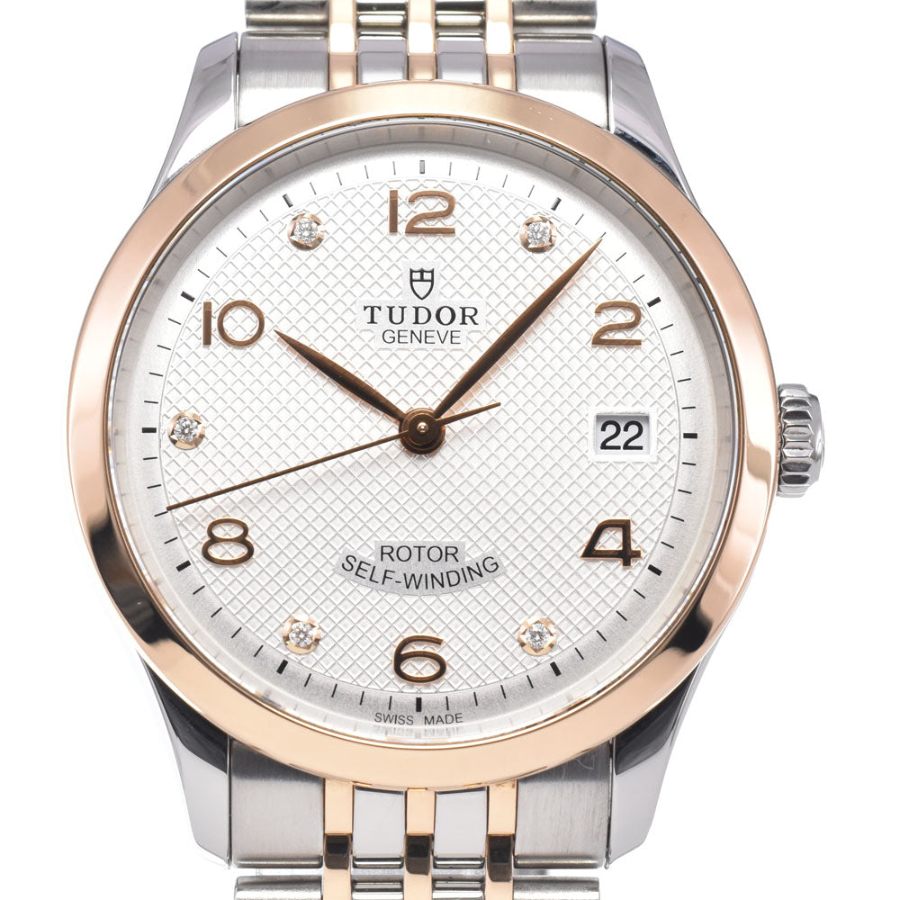 with paper TUDOR 1926 Ref.91451 Date 5P Diamond Silver / Rose Gold Dial Automatic Men's
 Watch A#149318