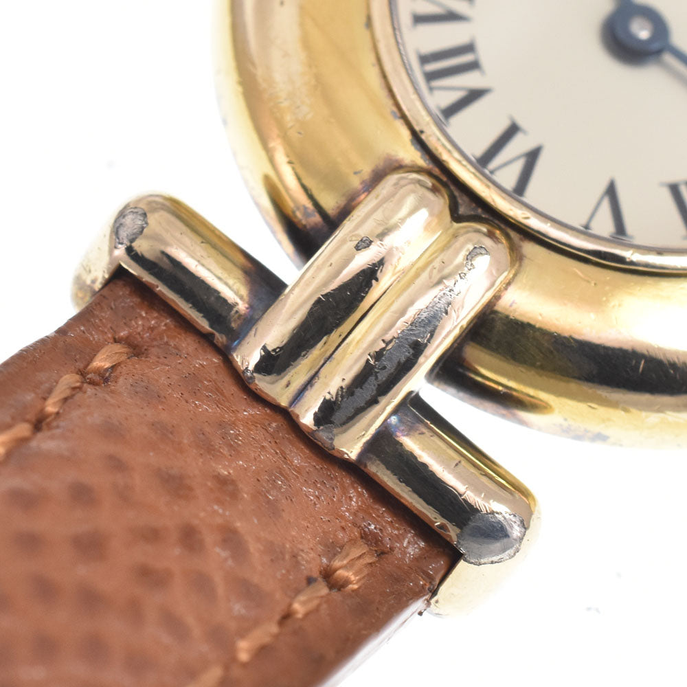 CARTIER Must Collize Vermeil Ivory Dial Quartz Ladies
 Watch D#149319