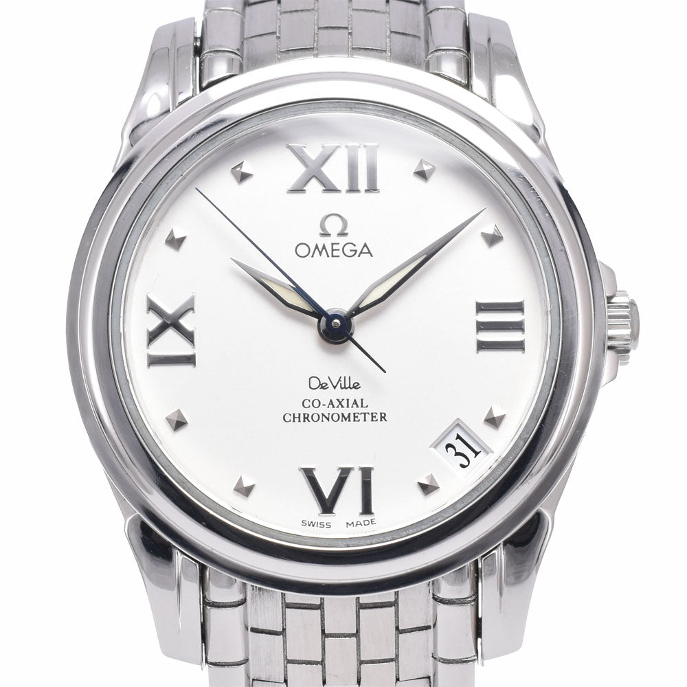 with paper OMEGA De Ville Coaxial 4581.31.0﻿0 Date white Dial Automatic Ladies
 Watch R#149323