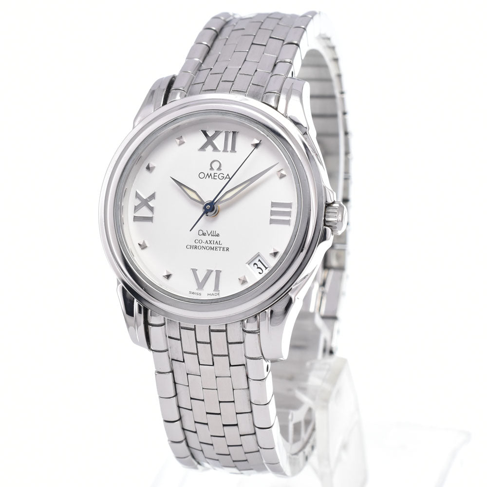 with paper OMEGA De Ville Coaxial 4581.31.0﻿0 Date white Dial Automatic Ladies
 Watch R#149323