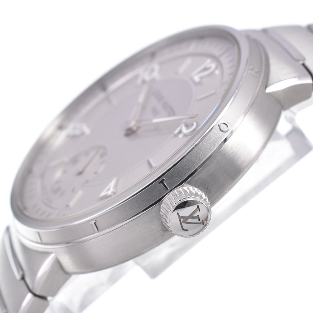 with paper LOUIS VUITTON Tambour W1ST10 Silver Dial Automatic Men's
 Watch R#149324