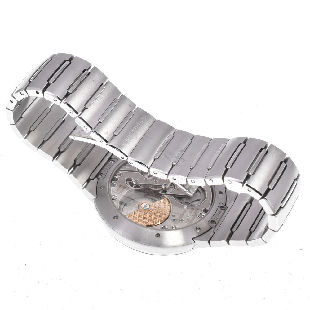 with paper LOUIS VUITTON Tambour W1ST10 Silver Dial Automatic Men's
 Watch R#149324