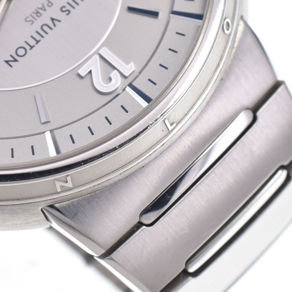 with paper LOUIS VUITTON Tambour W1ST10 Silver Dial Automatic Men's
 Watch R#149324