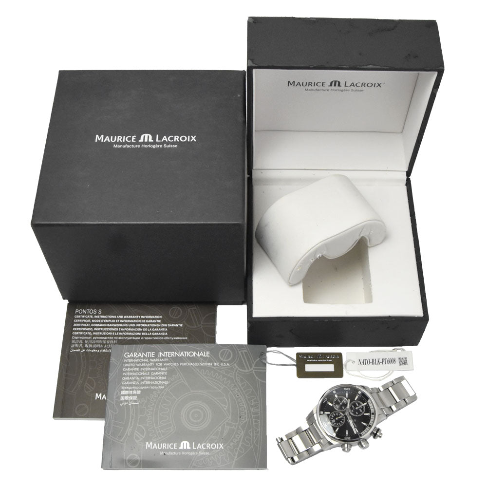 MAURICE LACROIX Pontos PT6008 black Dial Automatic Men's
 Watch B#149330