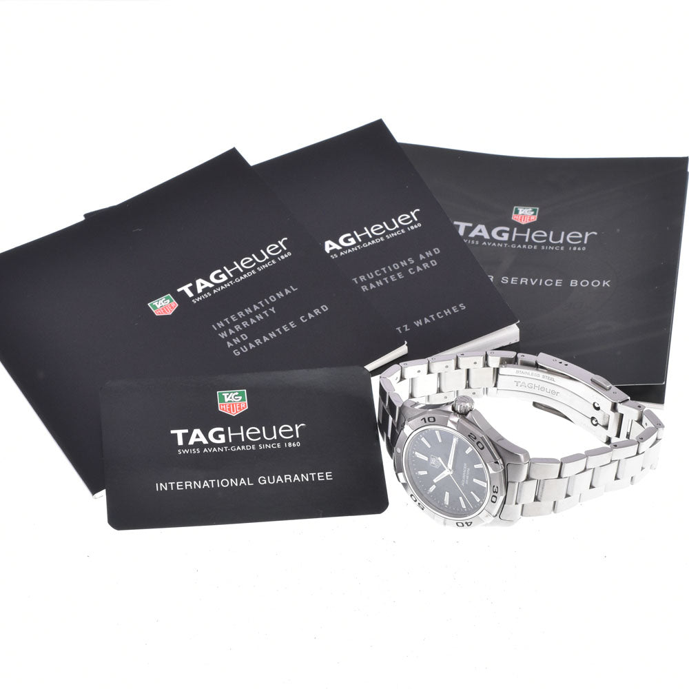 with paper TAG HEUER Aqua racer WAP1110 Date black Dial Quartz Men's
 Watch R#149332
