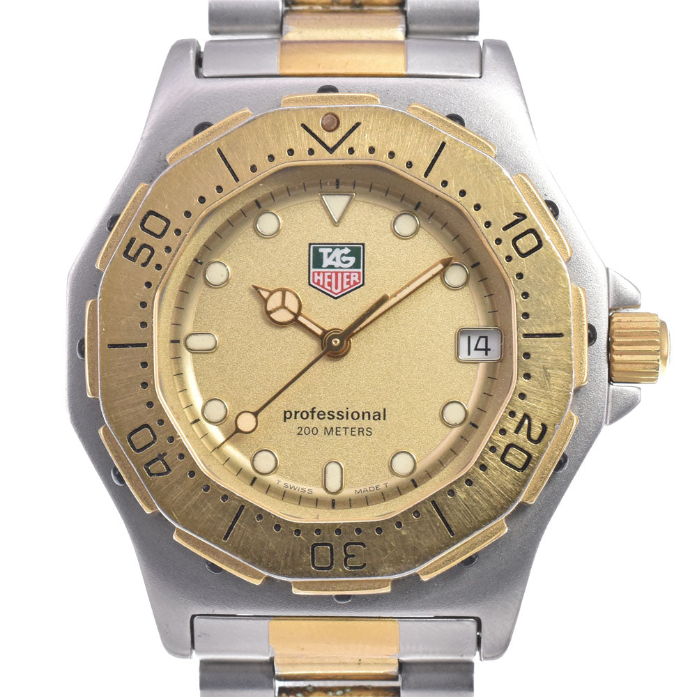 TAG HEUER Professional 200 m 935.413 Date gold Dial Quartz Boy's
 Watch C#149336