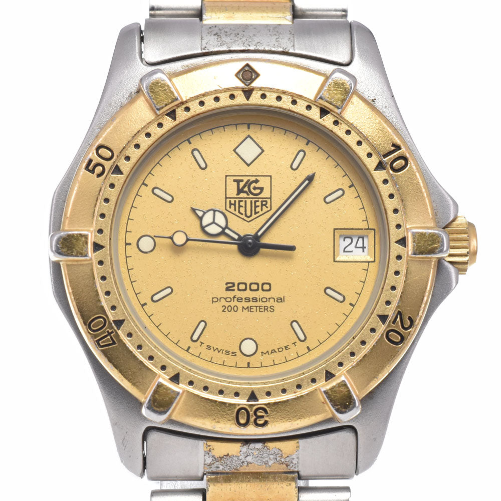 TAG HEUER 2000 Series Professional 946.013 Date gold Dial Quartz Men's
 Watch R#149337