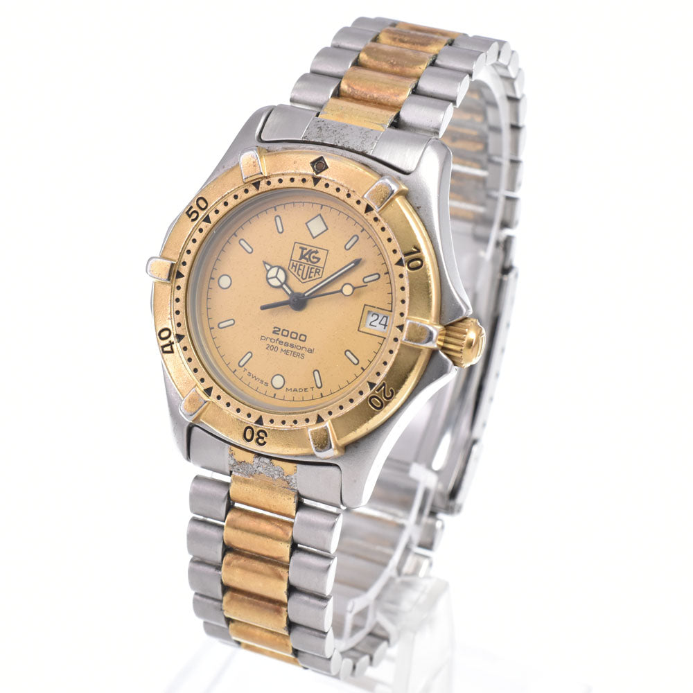 TAG HEUER 2000 Series Professional 946.013 Date gold Dial Quartz Men's
 Watch R#149337