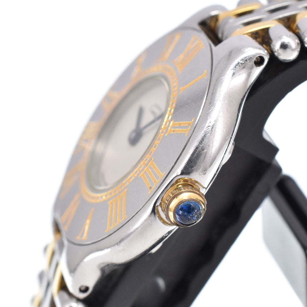 CARTIER Must21 SM W10051F4 Ivory Dial Quartz Ladies
 Watch G#149340