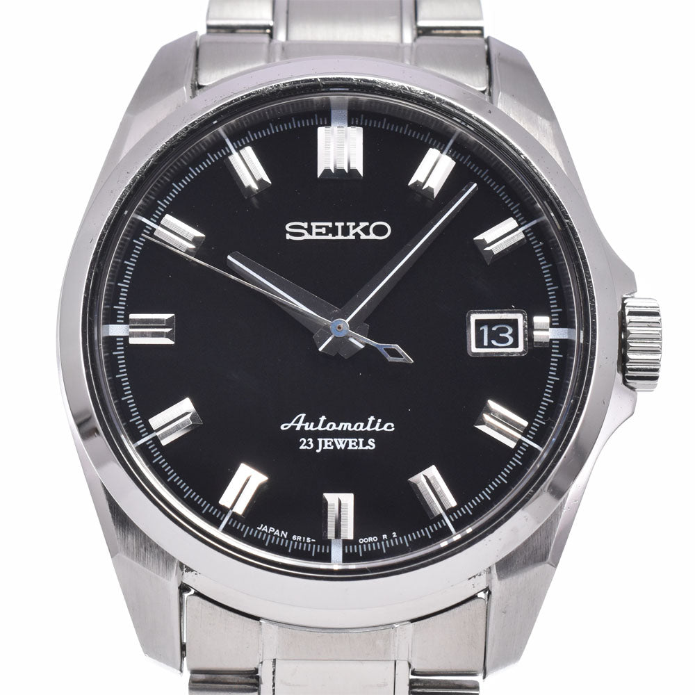 SEIKO mechanical 6R15-00H0/SARB021 see-through back black Dial Automatic Men's
 Watch R#149343