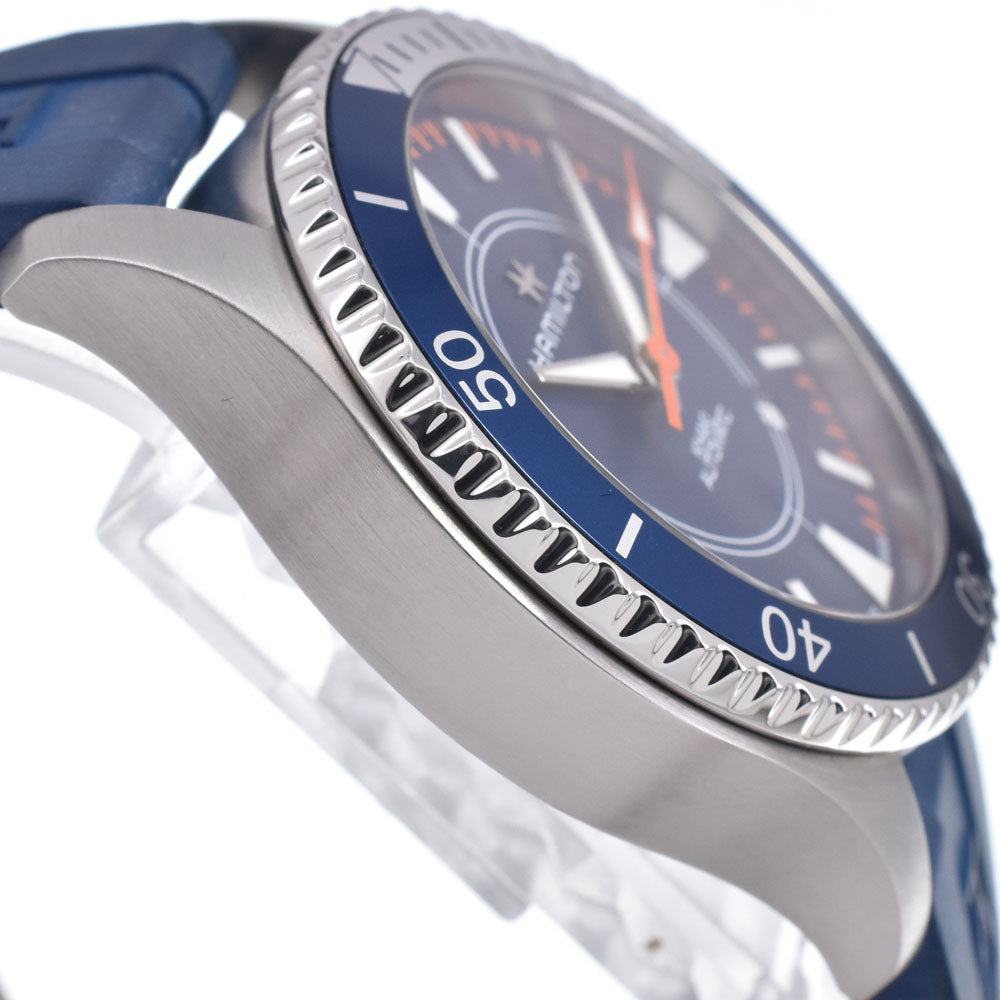 with paper HAMILTON Khaki Navy Scuba Auto H82385340 Scirocco Special Edition Blue / orange Dial Automatic Men's
 Watch R#149349