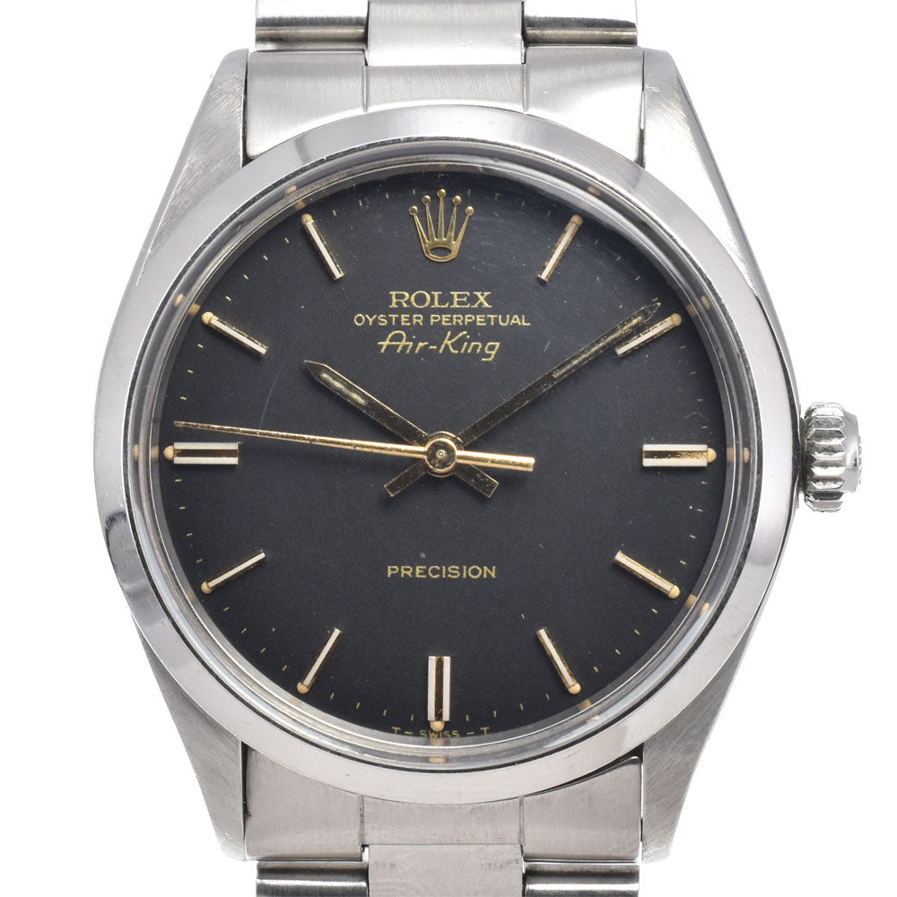 ROLEX Oyster Perpetual Air King 5500 vintage Cal.1520 black Dial Automatic Men's
 Watch R#149354