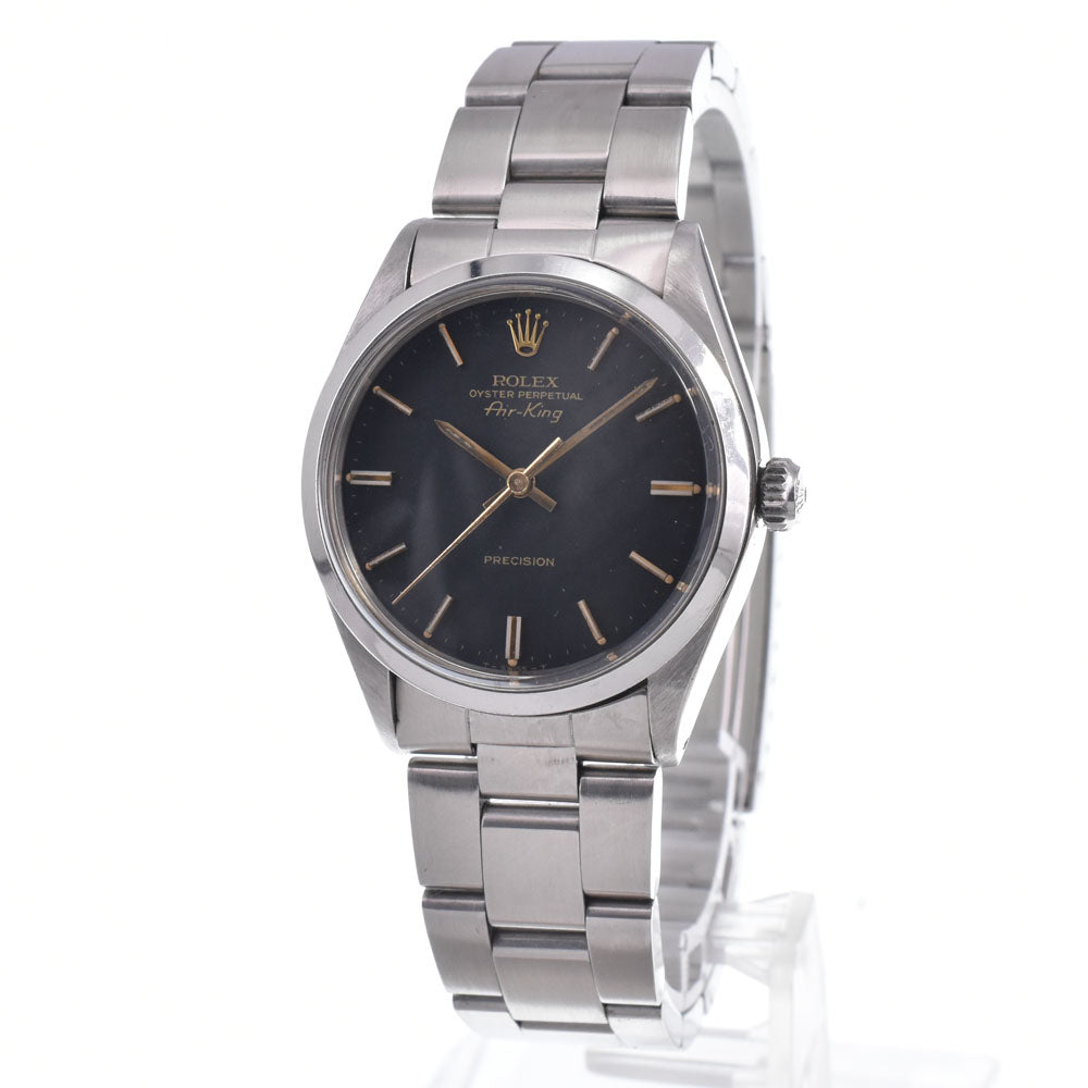 ROLEX Oyster Perpetual Air King 5500 vintage Cal.1520 black Dial Automatic Men's
 Watch R#149354