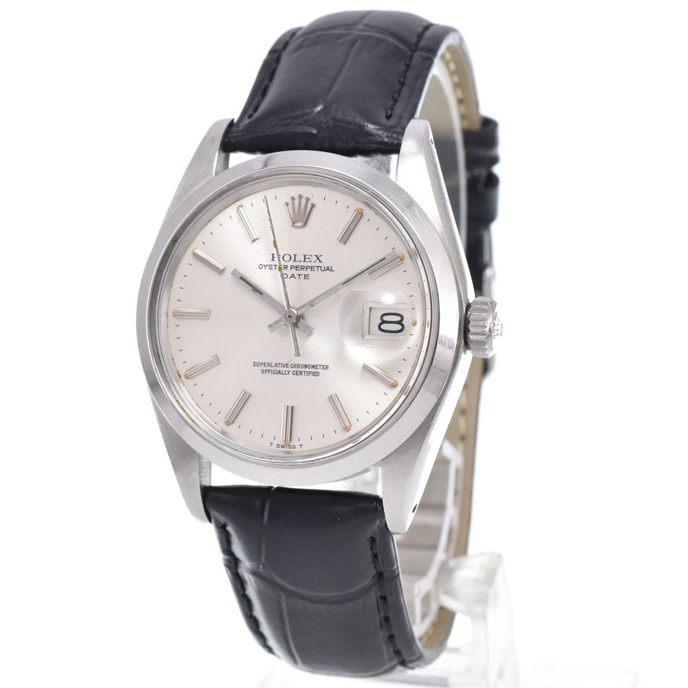 ROLEX Oyster perpetual date 1500 vintage Cal.1570 Silver Dial Automatic Men's
 Watch E#149355