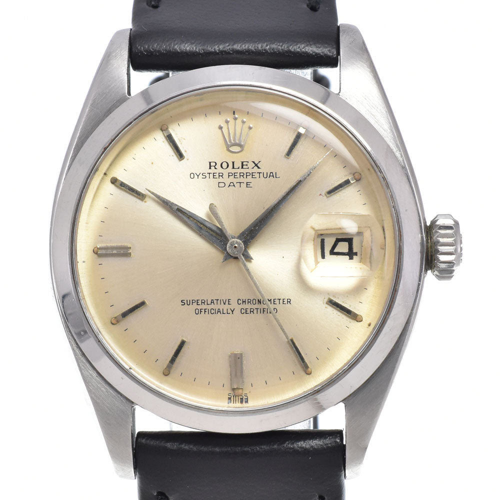 ROLEX Oyster perpetual date 1500 vintage Cal.1560 Silver Dial Automatic Men's
 Watch B#149356