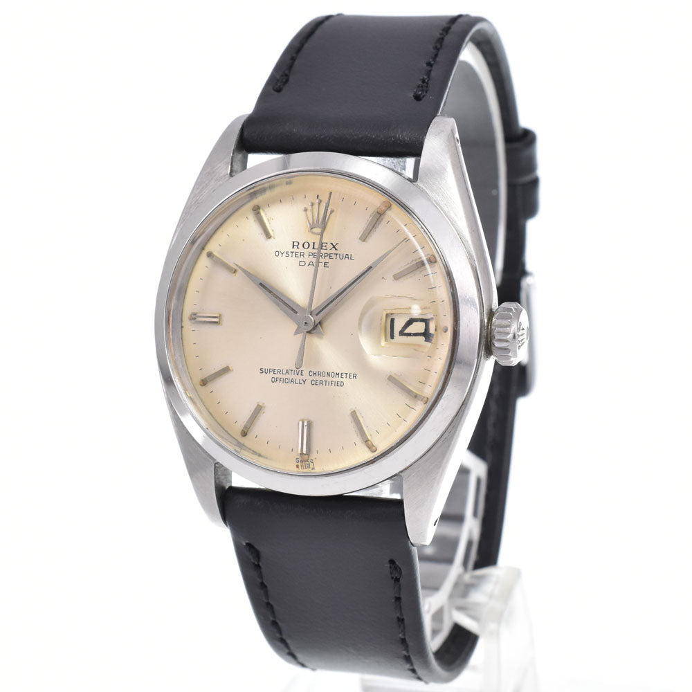 ROLEX Oyster perpetual date 1500 vintage Cal.1560 Silver Dial Automatic Men's
 Watch B#149356