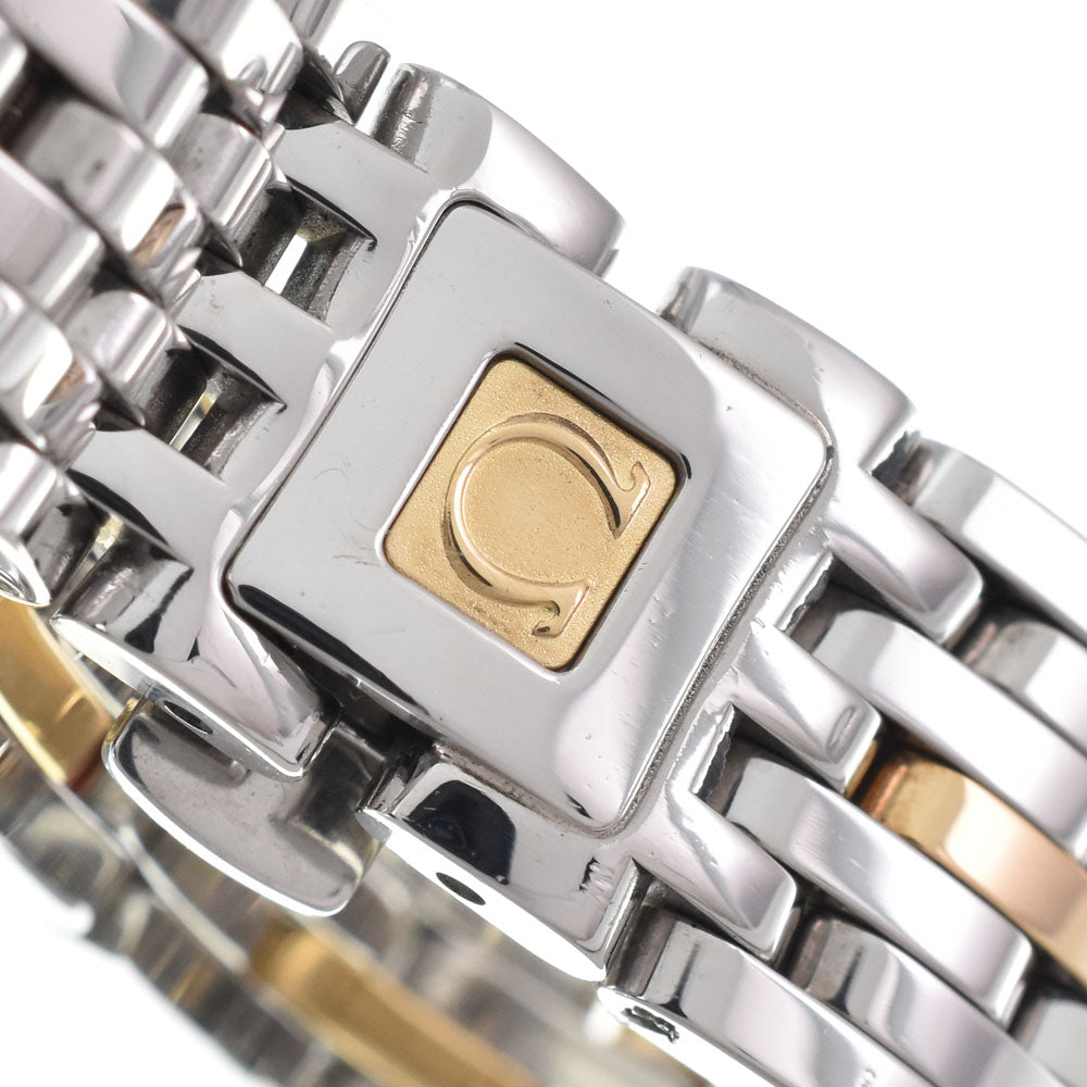 with paper OMEGA De Ville Prestige 4375.71 Bezel Diamond White shell Dial Quartz Ladies
 Watch R#149359