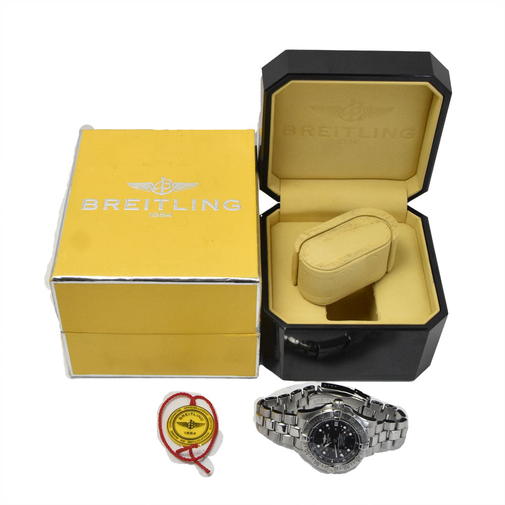 BREITLING Super Ocean Steel Fish A17360 Date black Dial Automatic Men's
 Watch A#149362