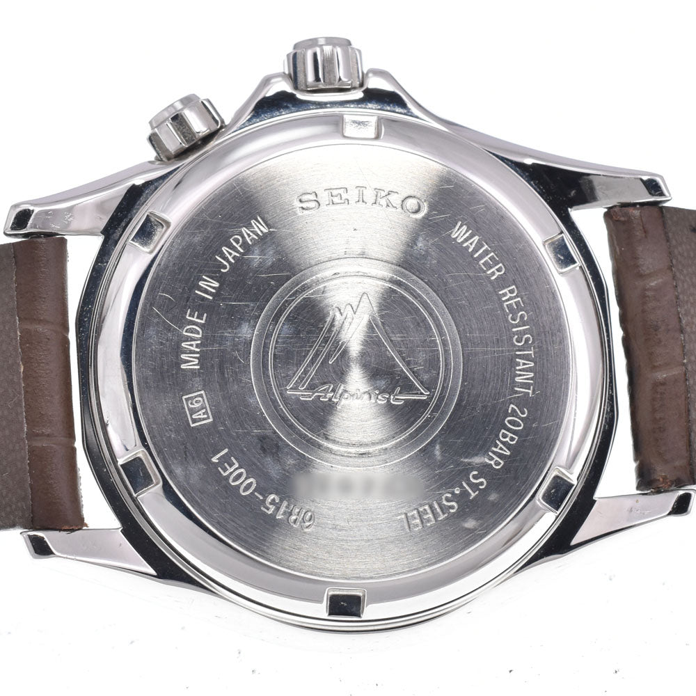 with paper SEIKO Mechanical alpinist SARB017/6R15-00E1 Date green Dial Automatic Men's
 Watch Q#149365