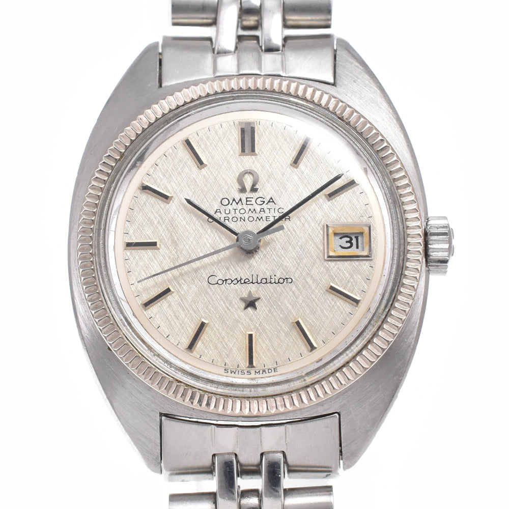 OMEGA Constellation 568.001 vintage Date Cal.682 Silver Dial Automatic Ladies
 Watch B#149366