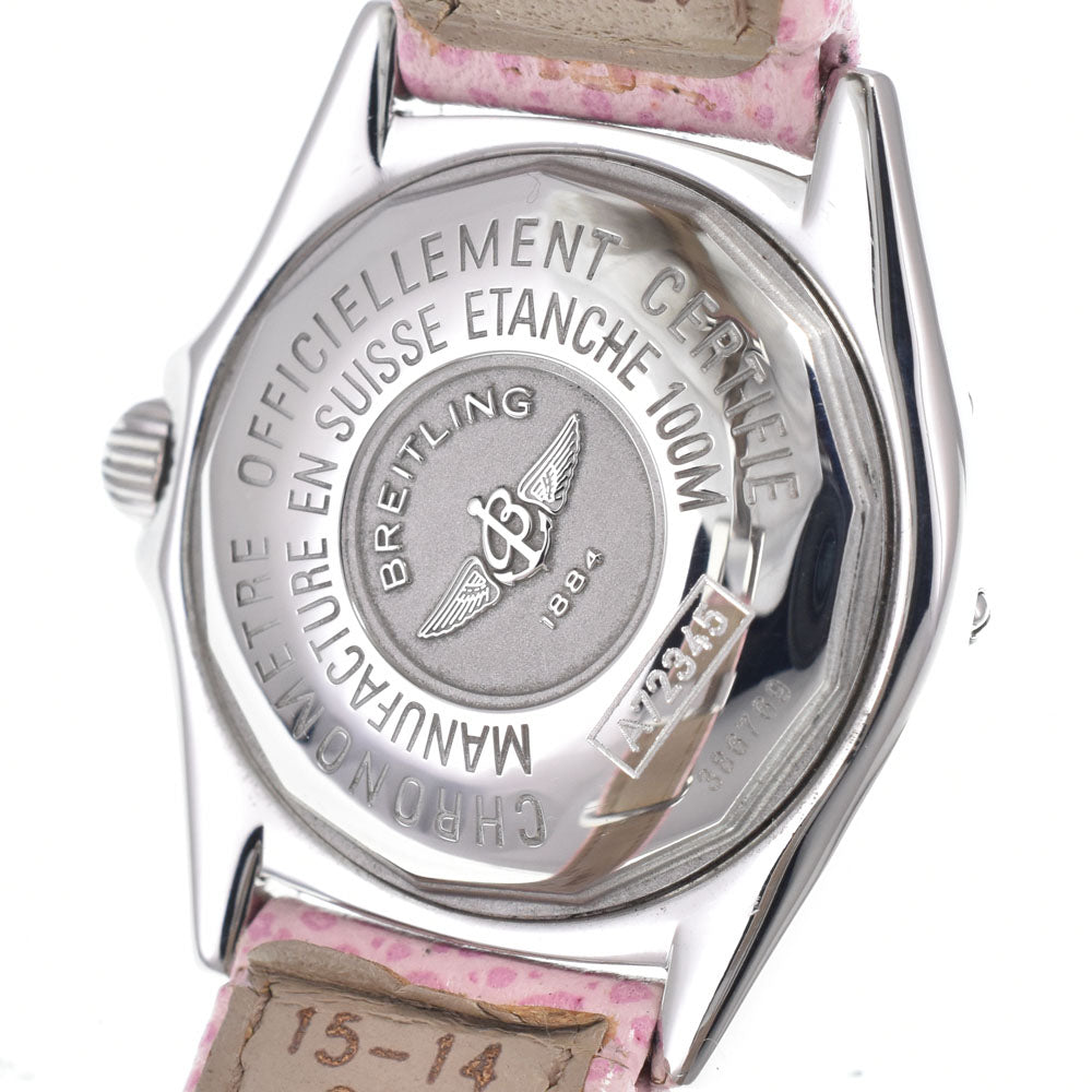 BREITLING Calistino A72345 Chronometer White shell Dial Quartz Ladies
 Watch R#149367
