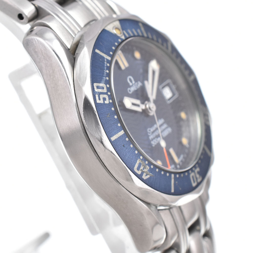 with paper OMEGA Seamaster 300M 2583.80 Date blue Dial Quartz Ladies
 Watch A#149370