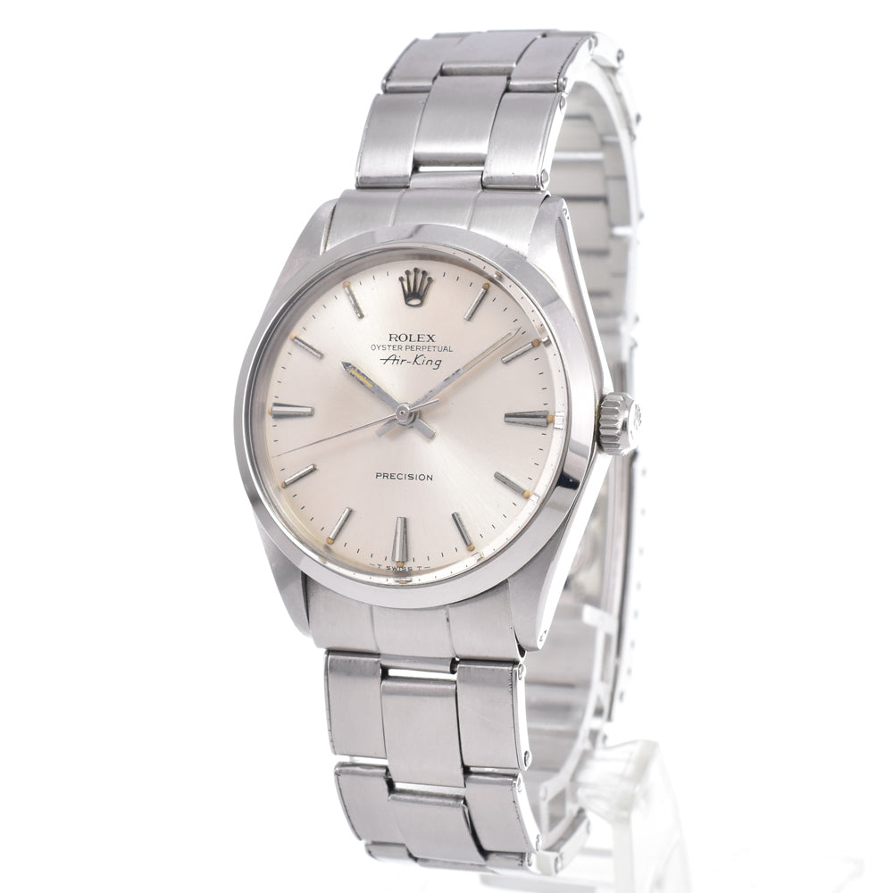 with paper ROLEX Oyster Perpetual Air King 5500 vintage Cal.1520 Silver Dial Automatic Men's
 Watch B#149373