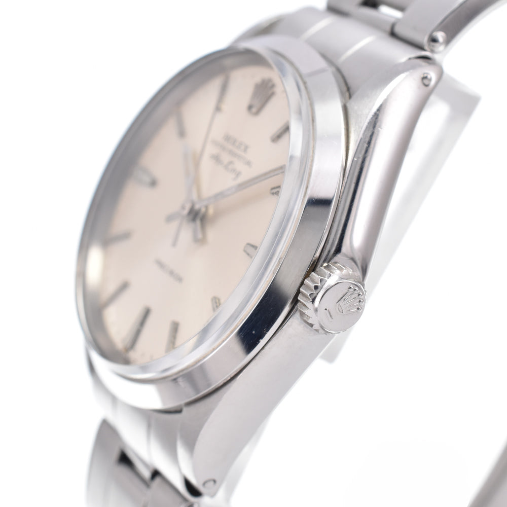 with paper ROLEX Oyster Perpetual Air King 5500 vintage Cal.1520 Silver Dial Automatic Men's
 Watch B#149373