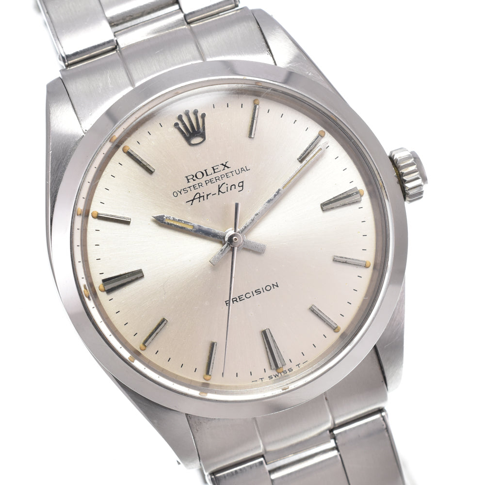 with paper ROLEX Oyster Perpetual Air King 5500 vintage Cal.1520 Silver Dial Automatic Men's
 Watch B#149373