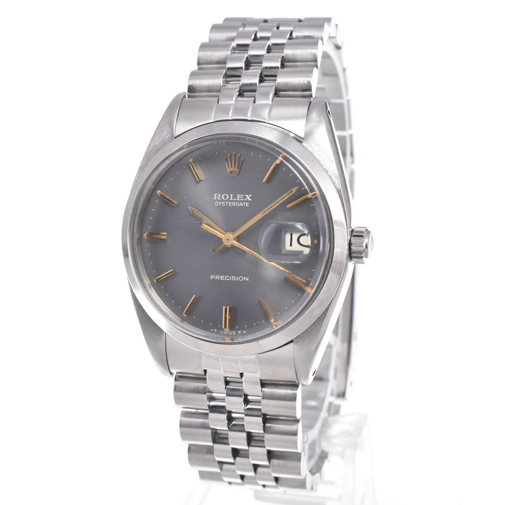 ROLEX Oyster Date Precision 6694 vintage Cal.1225 gray Dial Hand Winding Men's
 Watch I#149377
