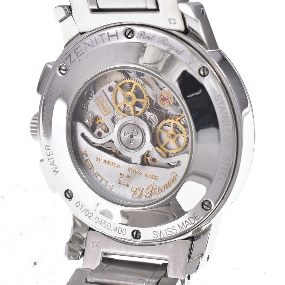 ZENITH Port Royal El Primero 01/02.0450.400 Chronograph Date Silver Dial Automatic Men's
 Watch A#149380