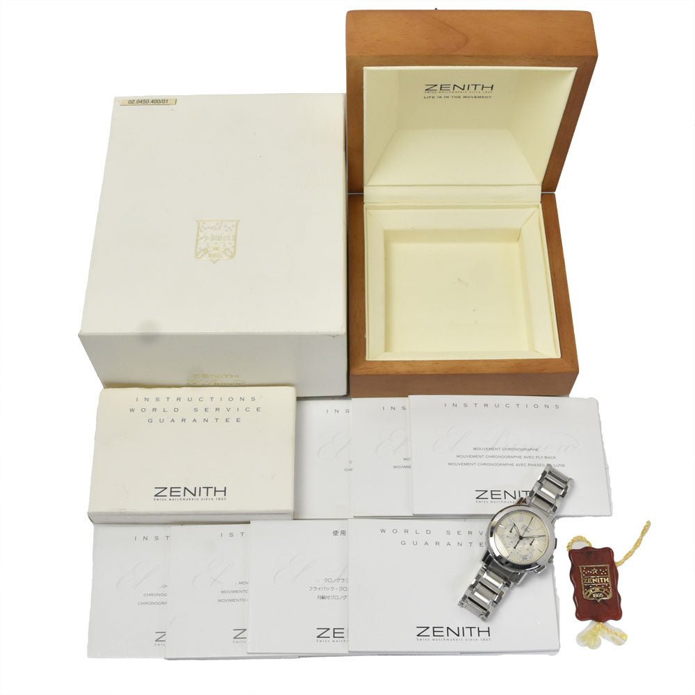 ZENITH Port Royal El Primero 01/02.0450.400 Chronograph Date Silver Dial Automatic Men's
 Watch A#149380