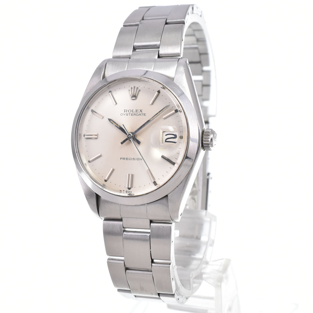 ROLEX Oyster Date Precision 6694 vintage Cal.1225 Silver Dial Hand Winding Men's
 Watch R#149382