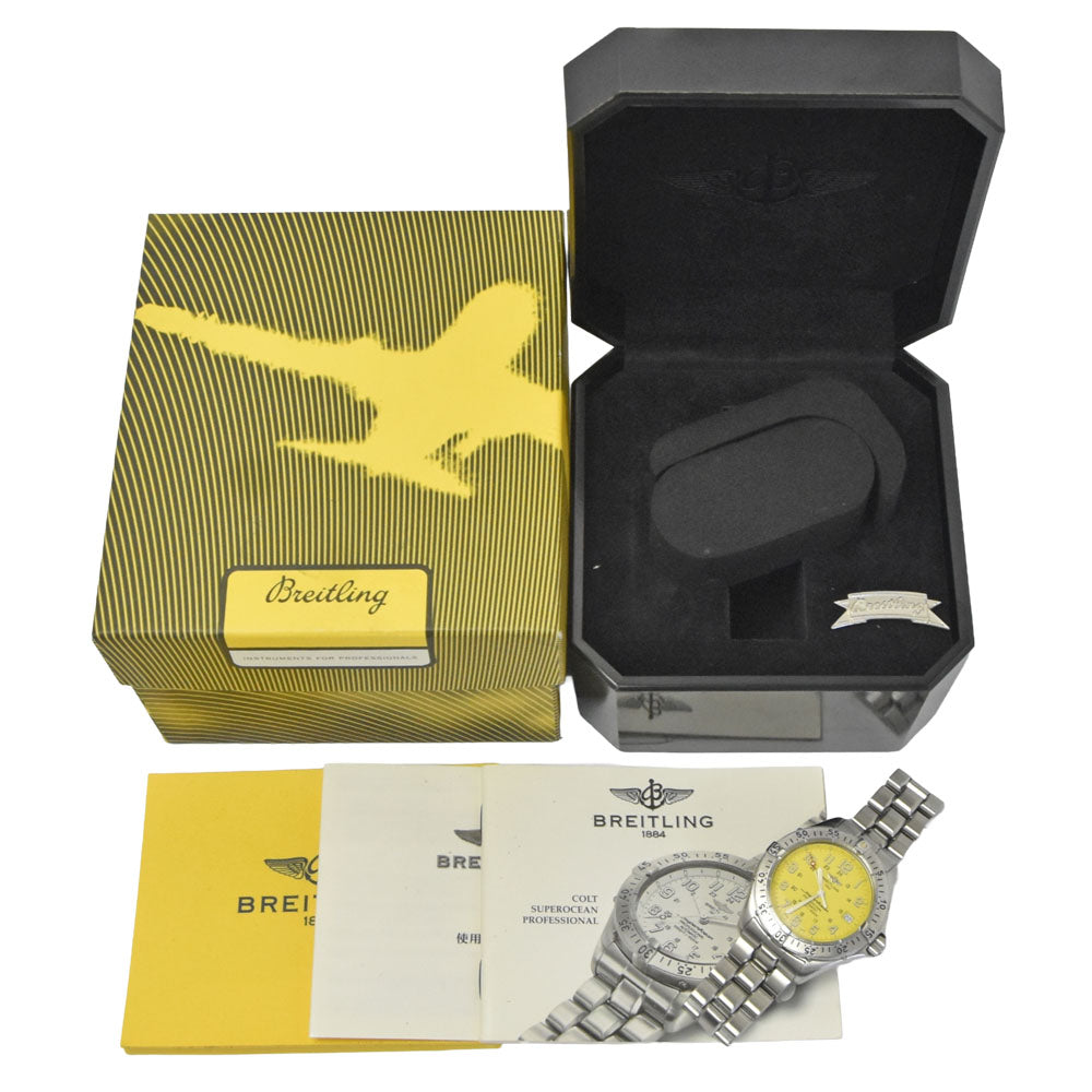 BREITLING Super Ocean A17045 Date yellow Dial Automatic Men's
 Watch R#149385