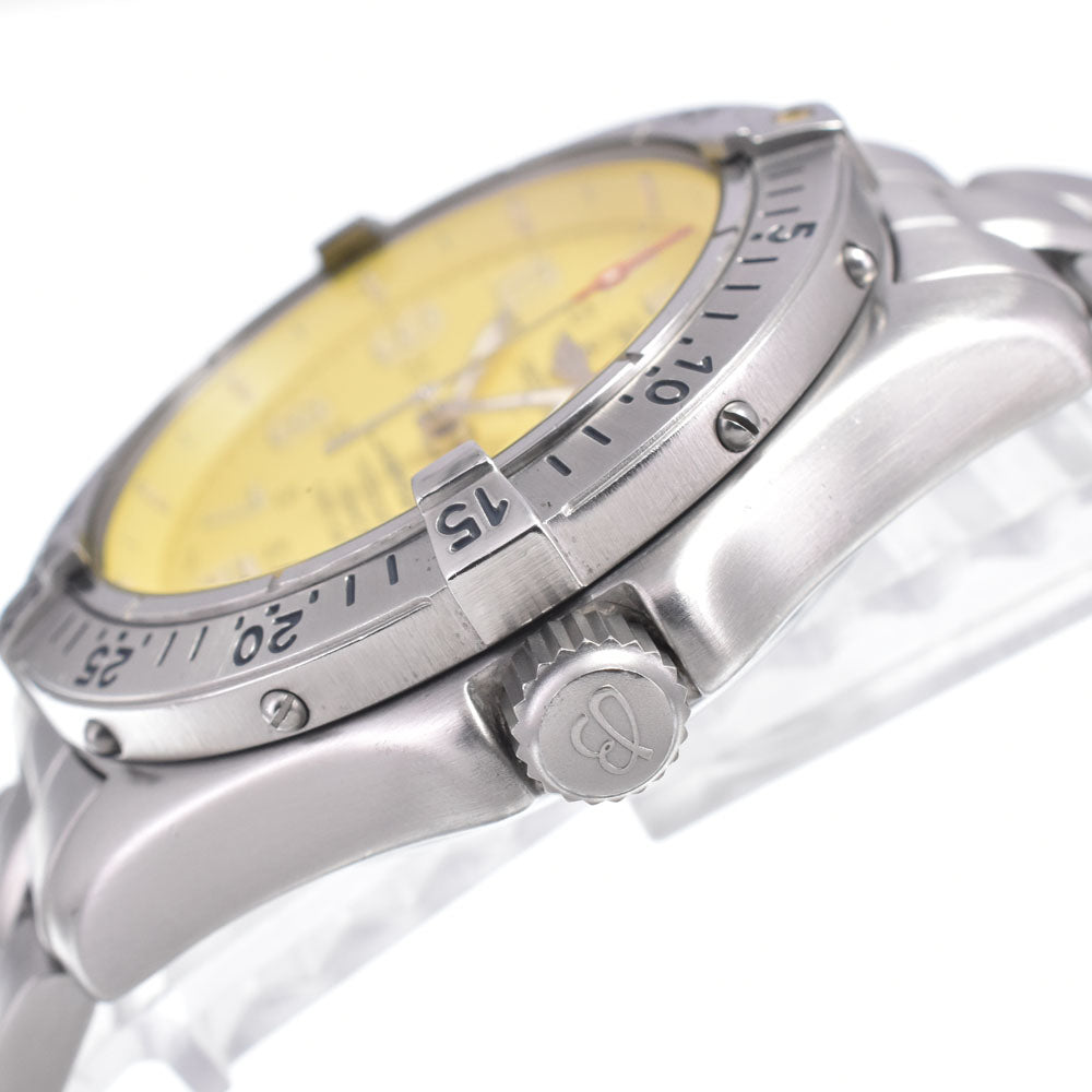 BREITLING Super Ocean A17045 Date yellow Dial Automatic Men's
 Watch R#149385