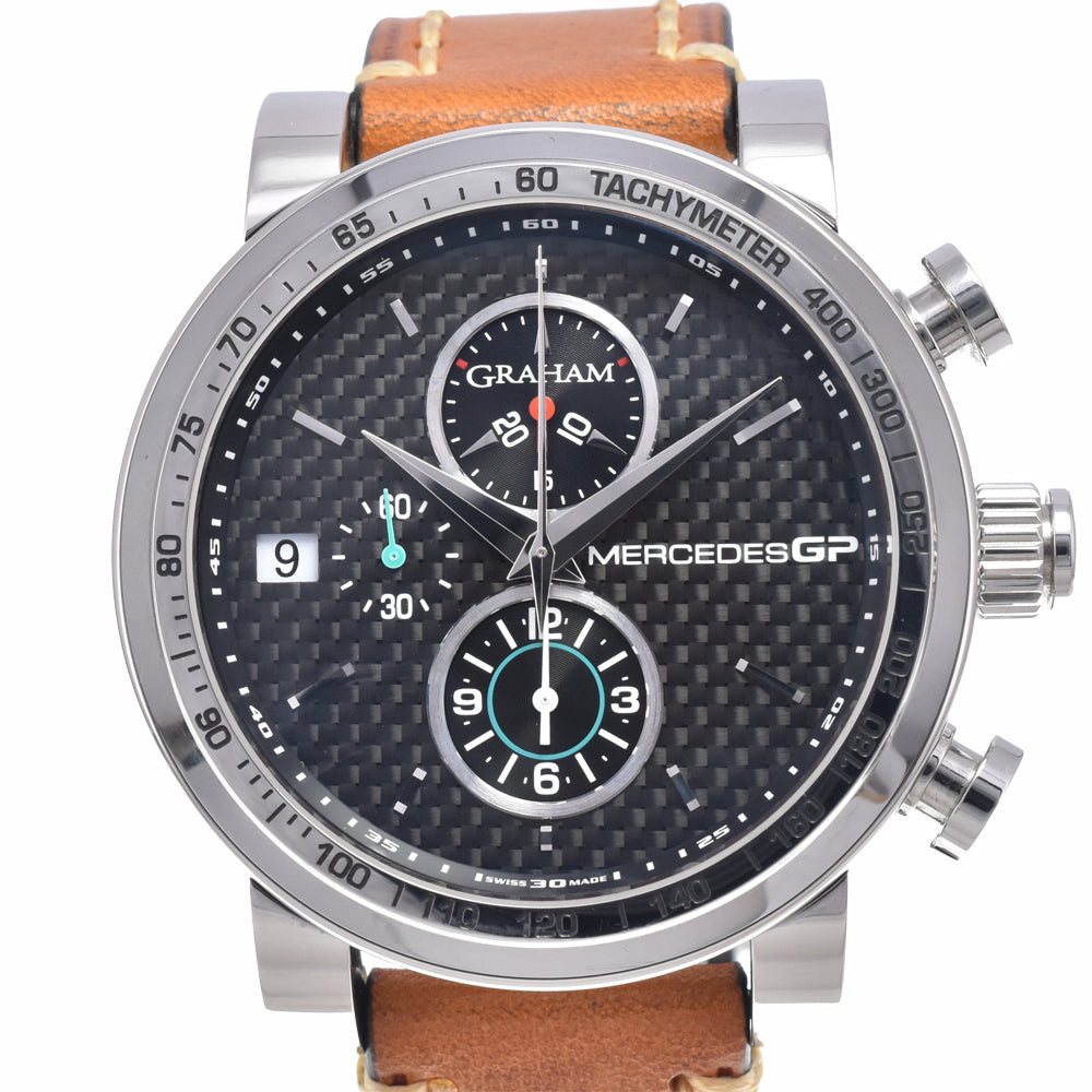 with paper GRAHAM Silverstone Trackmaster 2MEBS.B02A Mercedes Gold Plated black Dial Automatic Men's
 Watch R#149386