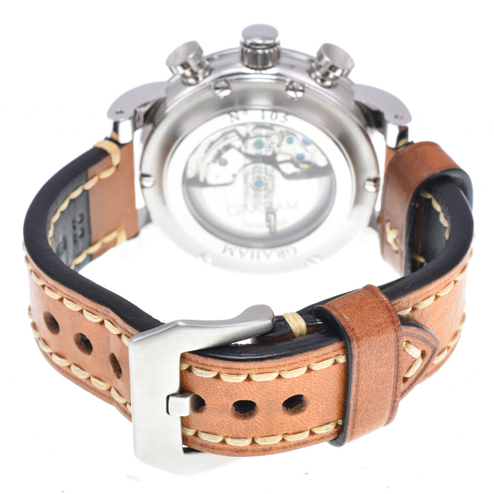 with paper GRAHAM Silverstone Trackmaster 2MEBS.B02A Mercedes Gold Plated black Dial Automatic Men's
 Watch R#149386