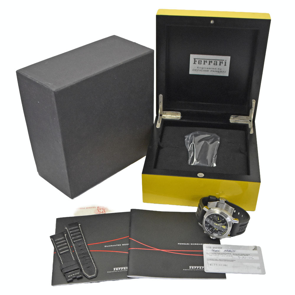 with paper PANERAI Ferrari FER00008 black Dial Automatic Men's
 Watch R#149387