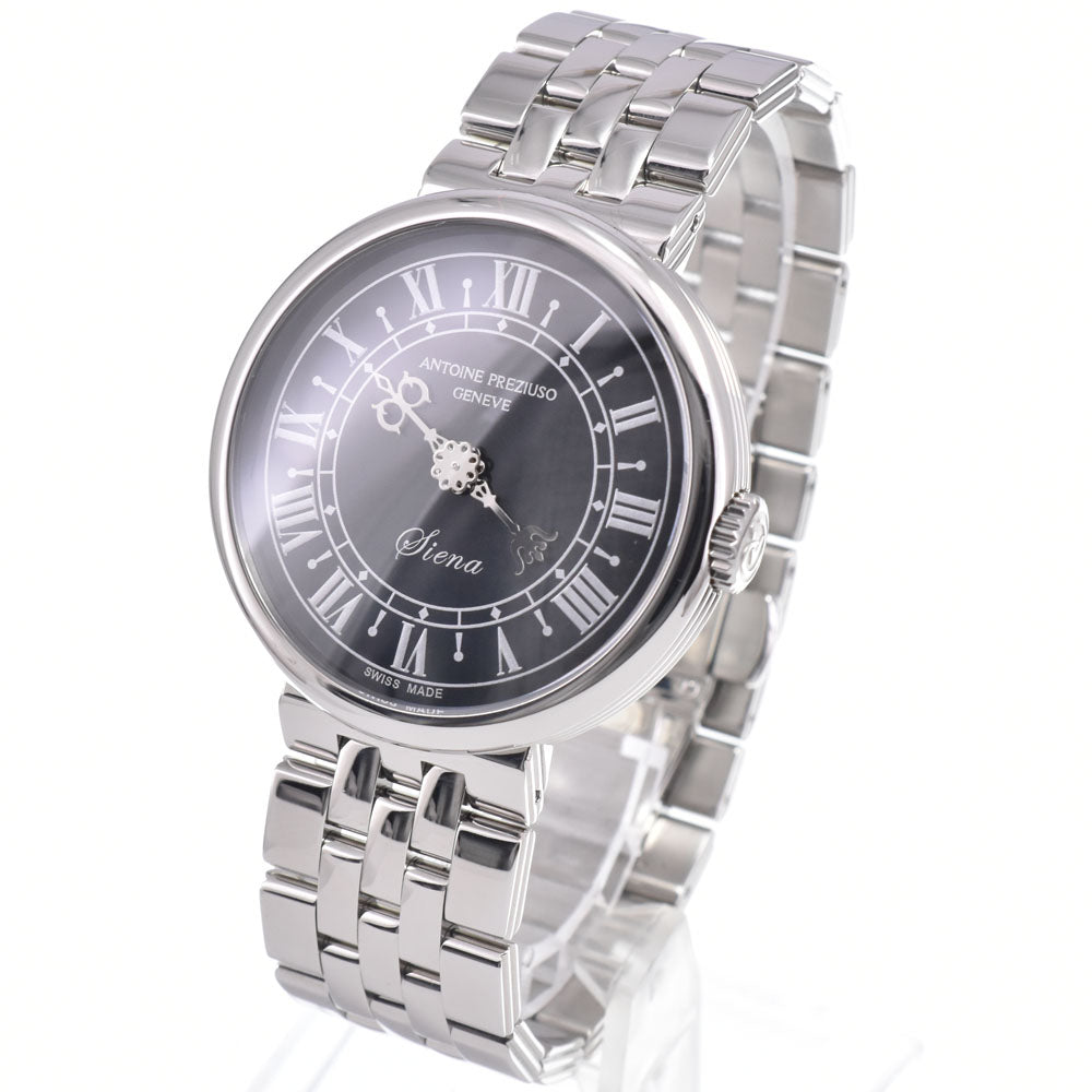 with paper Antoine Preziuso Siena single needle SISSO.0401550/BA Black shell Dial Automatic Men's
 Watch R#149390