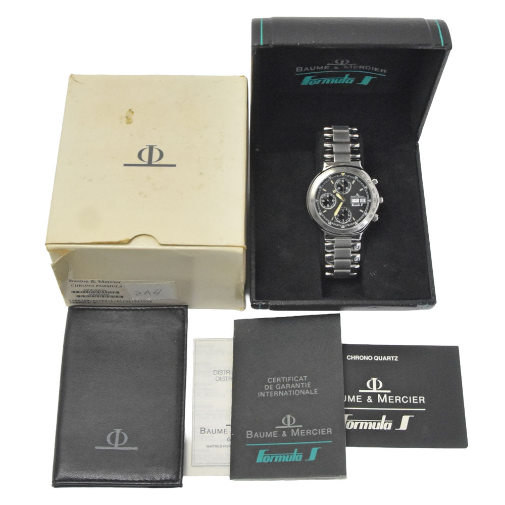 with paper Baume & Mercier Formula S MOF00039/MV04F013 black Dial Automatic Men's
 Watch R#149392