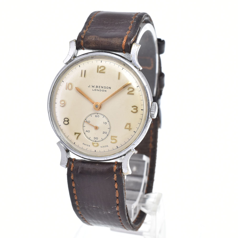 J.W.BENSON Round vintage Ivory Dial Hand Winding Men's
 Watch A#149393