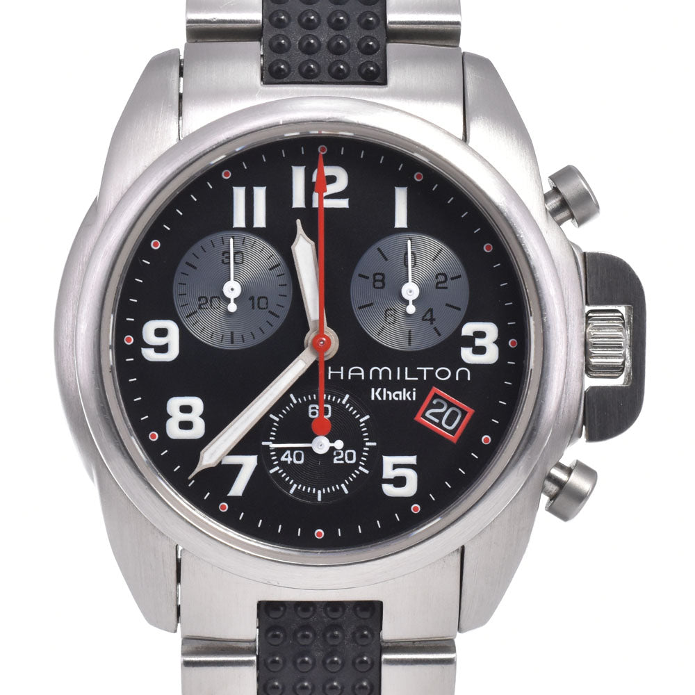 HAMILTON khaki 6303 Chronograph black Dial Quartz Unisex
 Watch E#149401