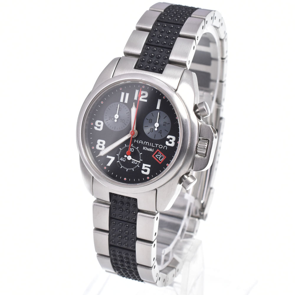 HAMILTON khaki 6303 Chronograph black Dial Quartz Unisex
 Watch E#149401