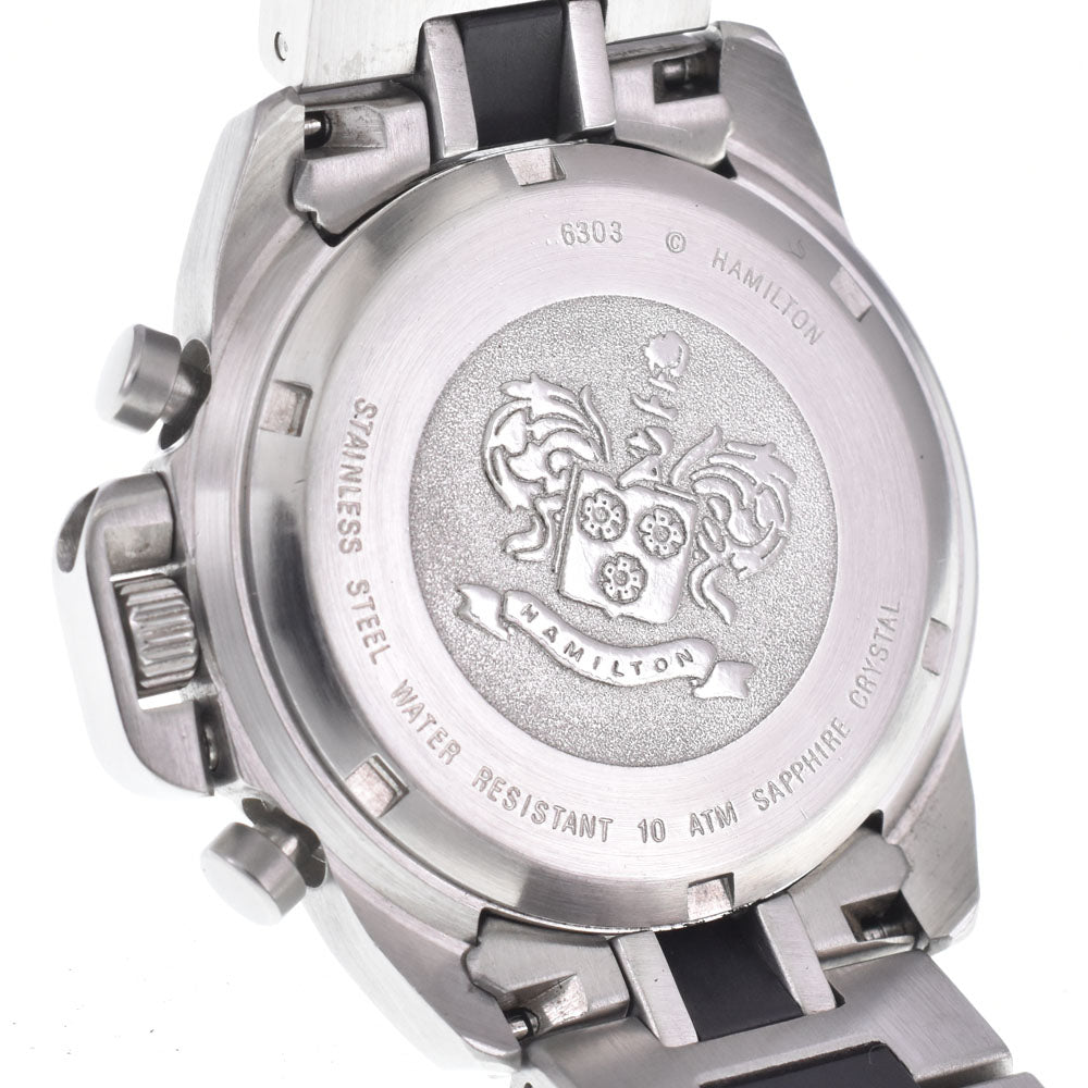 HAMILTON khaki 6303 Chronograph black Dial Quartz Unisex
 Watch E#149401